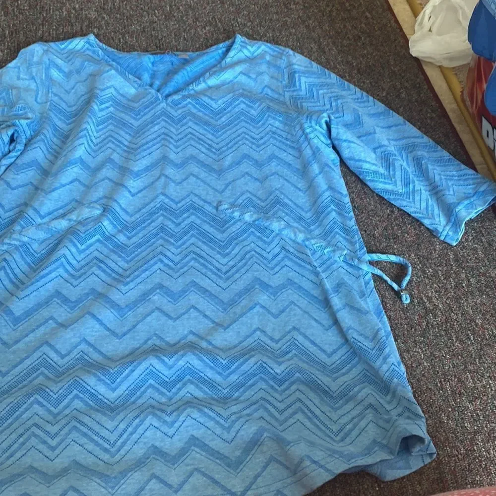 Merrell large blue blouse - Picture 2 of 7